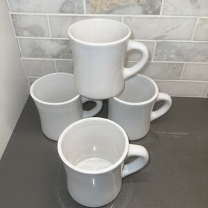 4 "miGo" Diner Heavy 16 Oz Coffee Mug, Retro Made In China